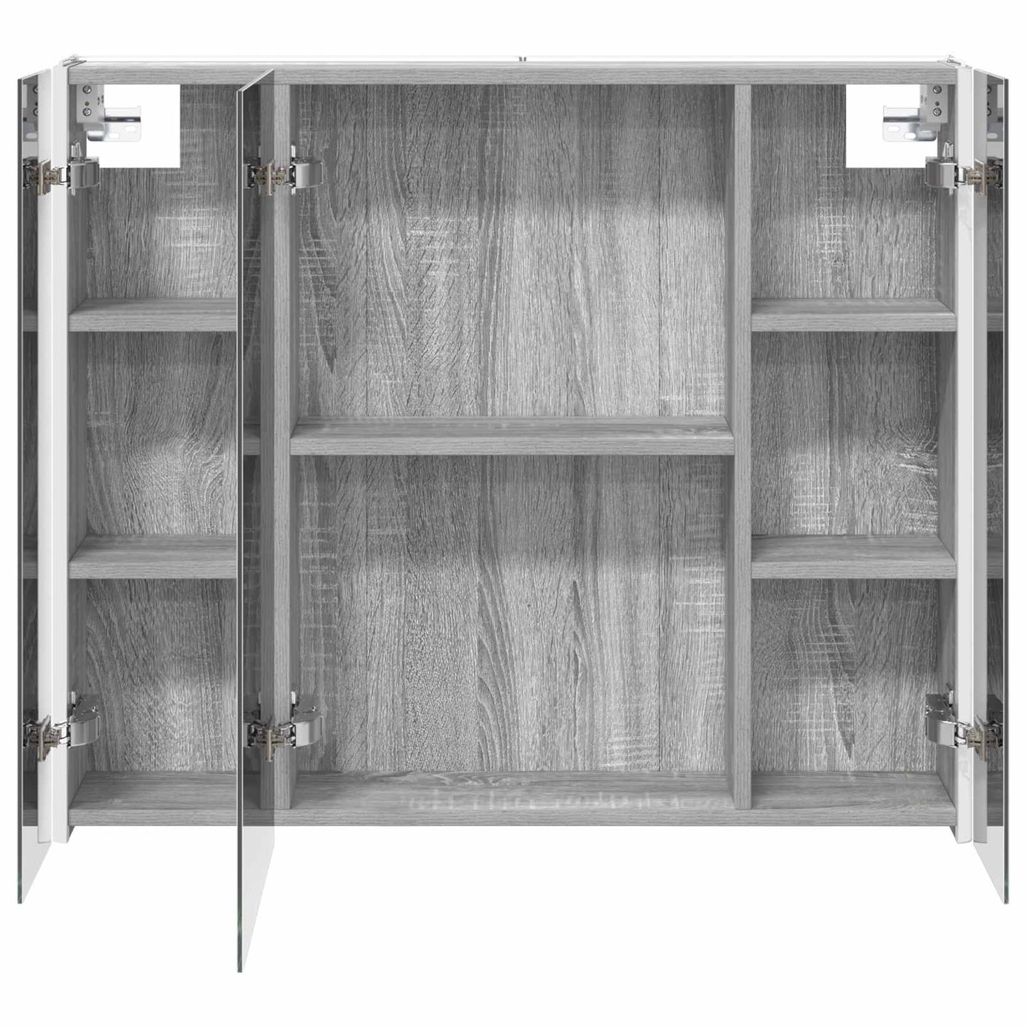 Mobiletto per specchio da bagno Grigio Sonoma