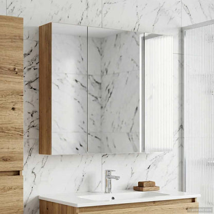 Mobiletto per specchio da bagno Rovere Artigianale