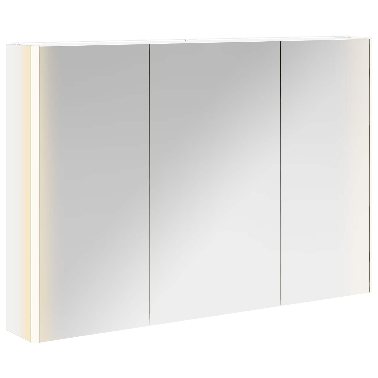 Mobiletto per specchio da bagno Bianco 103,5 x 15,5 x 70 cm | homemem39