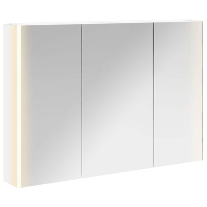 Mobiletto per specchio da bagno Bianco 103,5 x 15,5 x 70 cm