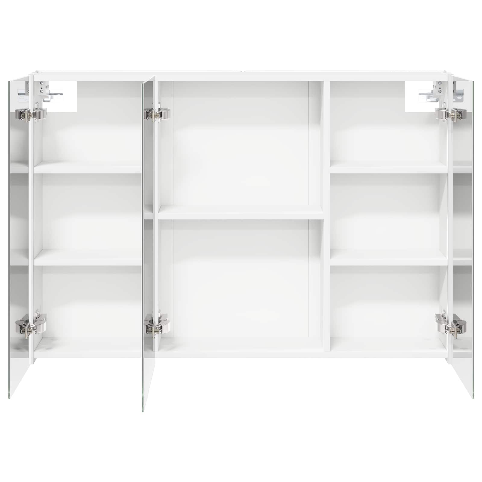 Mobiletto per specchio da bagno Bianco 103,5 x 15,5 x 70 cm | homemem39