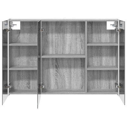 Mobiletto per specchio da bagno Grigio Sonoma | homemem39