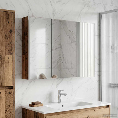 Mobiletto per specchio da bagno Legno vecchio