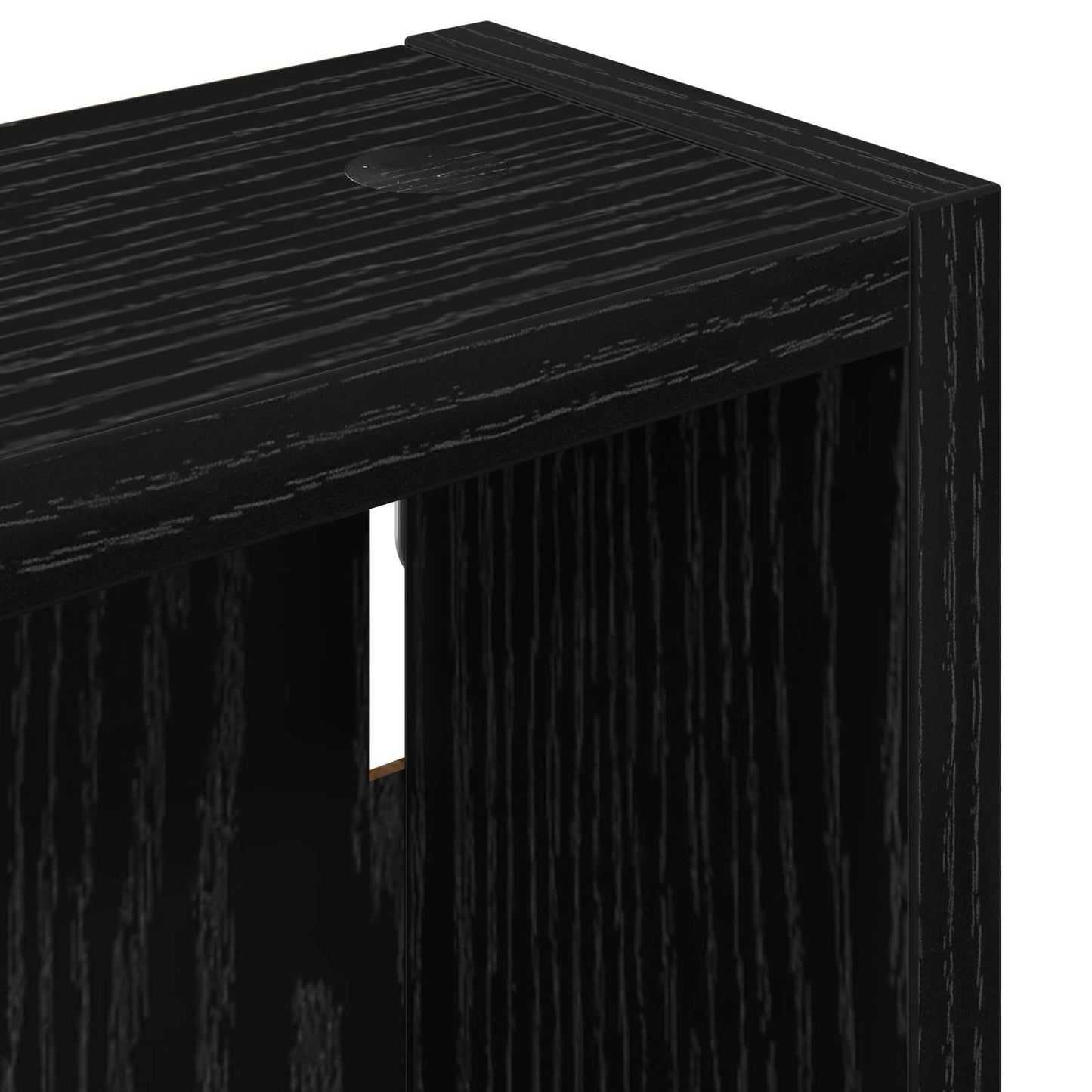 Armadio da bagno a muro Rovere Nero 20 x 10 x 50 cm | homemem39