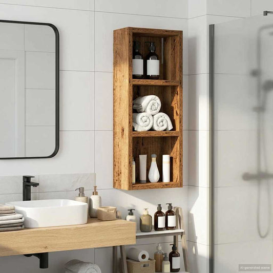 Armadio da bagno a muro Legno vecchio 20 x 10 x 50 cm
