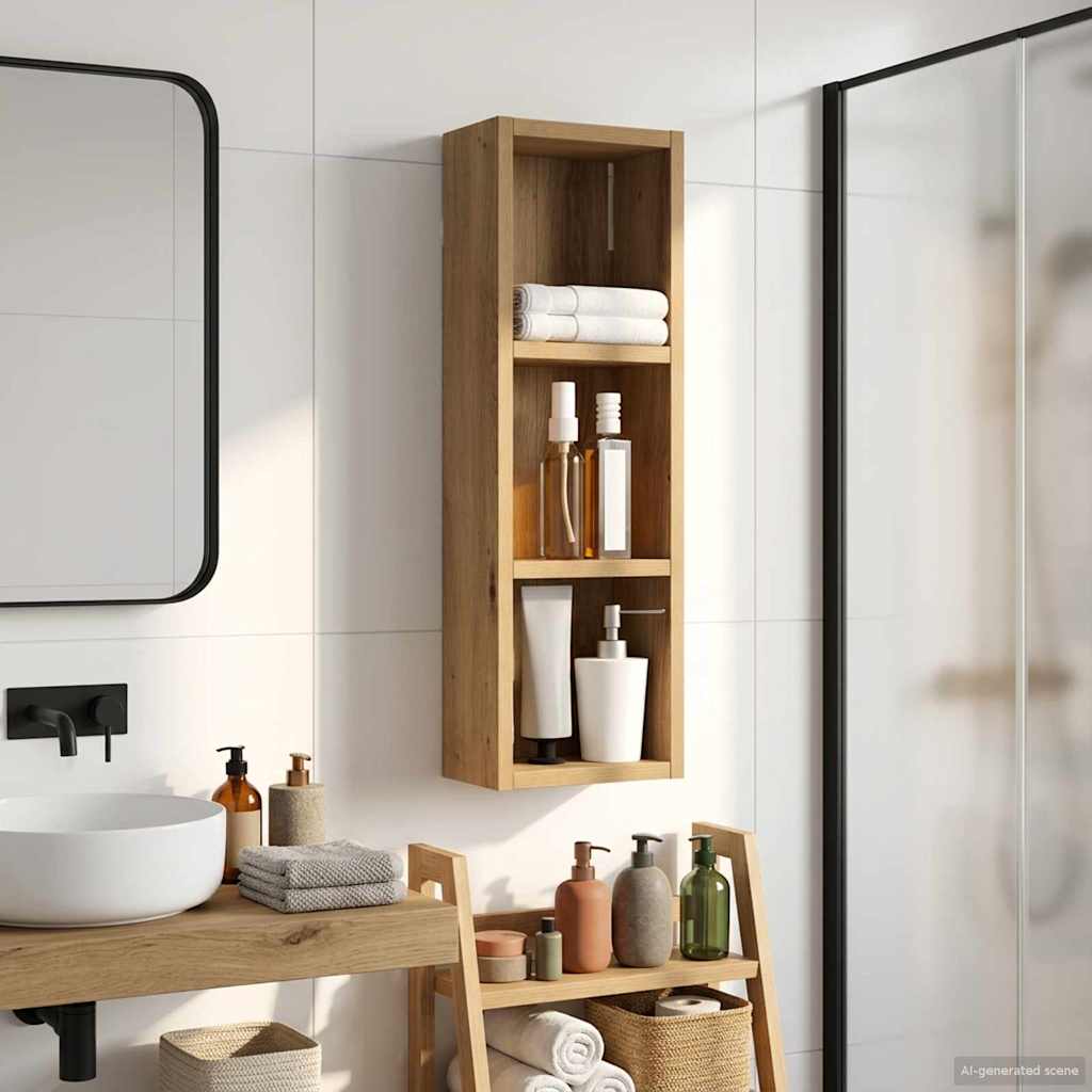 Armadio da bagno a muro Rovere Artigianale 20 x 10 x 60,5 cm | homemem39