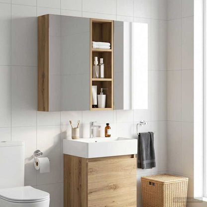 Armadio da bagno a muro Rovere Artigianale 20 x 14 x 70 cm | homemem39