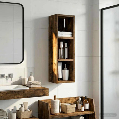 Armadio da bagno a muro Quercia Affumicata 20 x 16 x 62,5 cm | homemem39