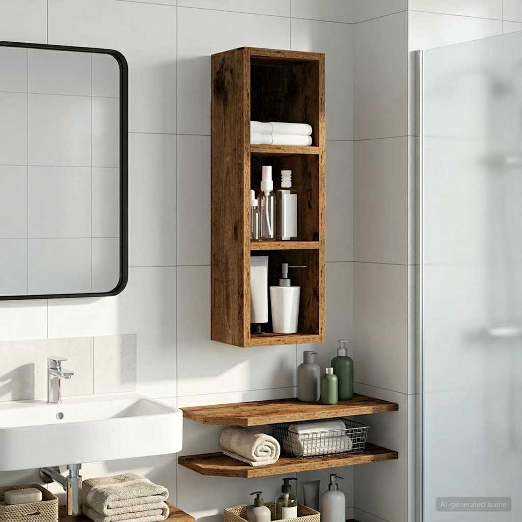 Armadio da bagno a muro Legno vecchio 20 x 16 x 62,5 cm