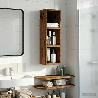Armadio da bagno a muro Legno vecchio 20 x 16 x 62,5 cm