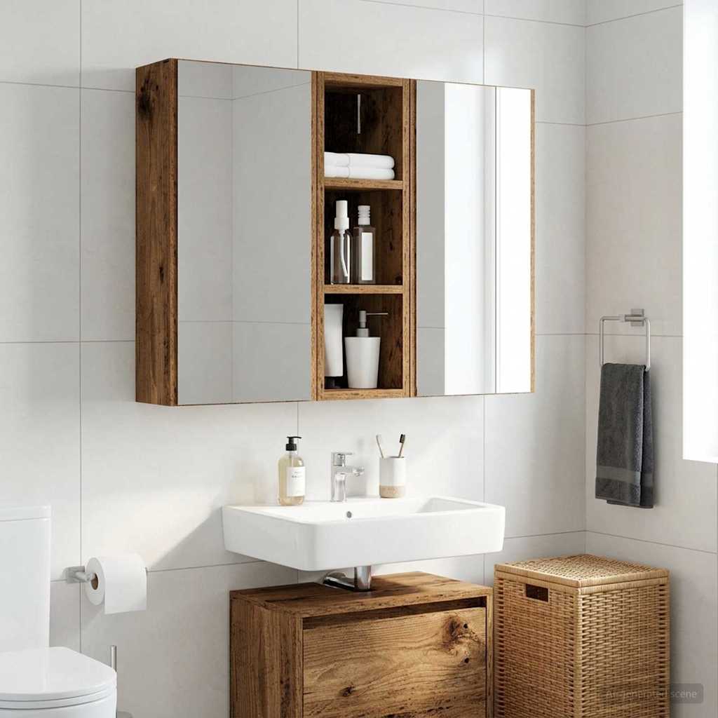 Armadio da bagno a muro Legno vecchio 20 x 16 x 62,5 cm
