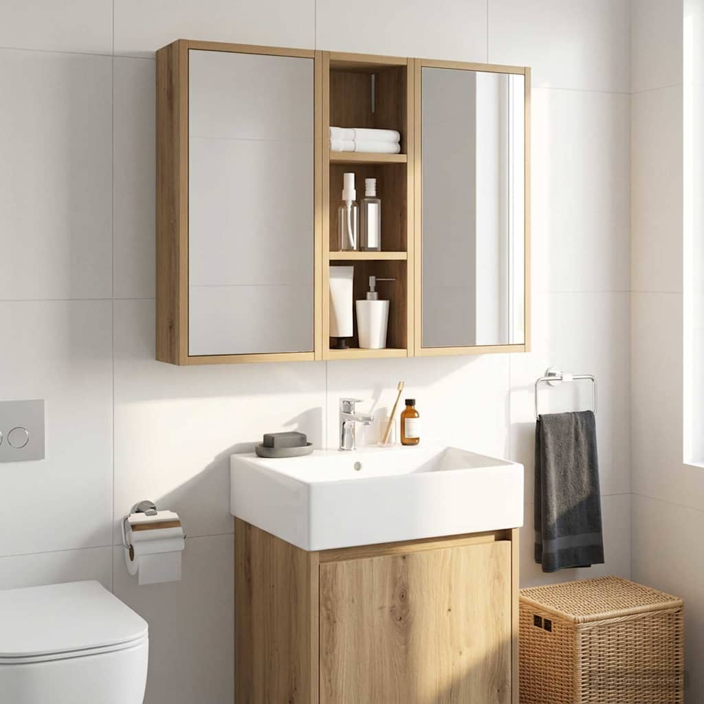 Armadio da bagno a muro Rovere Artigianale 20 x 16 x 62,5 cm
