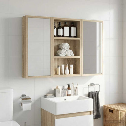 Armadio da bagno a muro Rovere Sonoma 30 x 10 x 50 cm