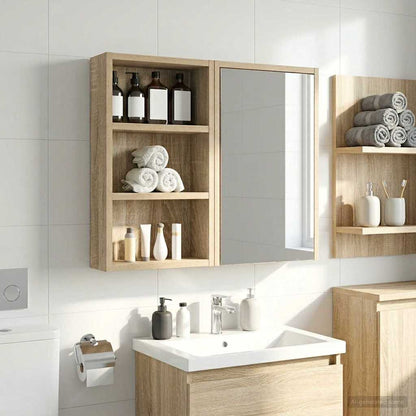 Armadio da bagno a muro Rovere Sonoma 30 x 10 x 50 cm | homemem39