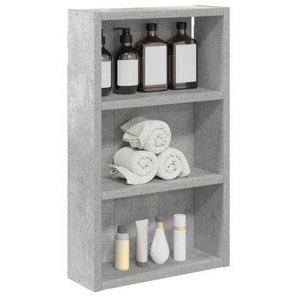 Armadio da bagno a muro Grigio Cemento 30 x 10 x 50 cm