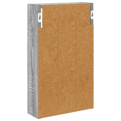 Armadio da bagno a muro Sonoma grigia 30 x 10 x 50 cm
