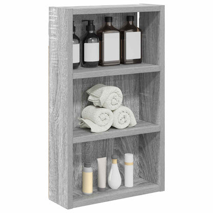 Armadio da bagno a muro Sonoma grigia 30 x 10 x 50 cm | homemem39
