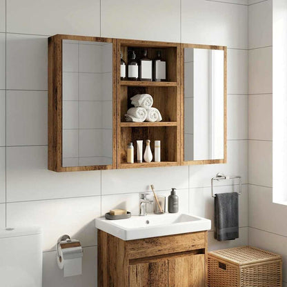Armadio da bagno a muro Legno vecchio 30 x 10 x 50 cm