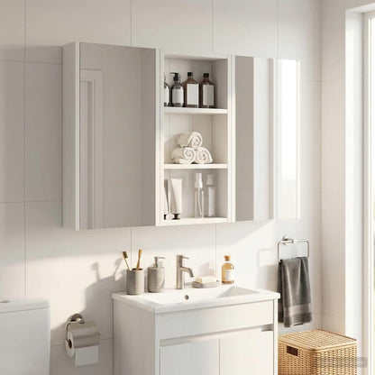 Armadio da bagno a muro Bianco 30 x 10 x 60,5 cm | homemem39