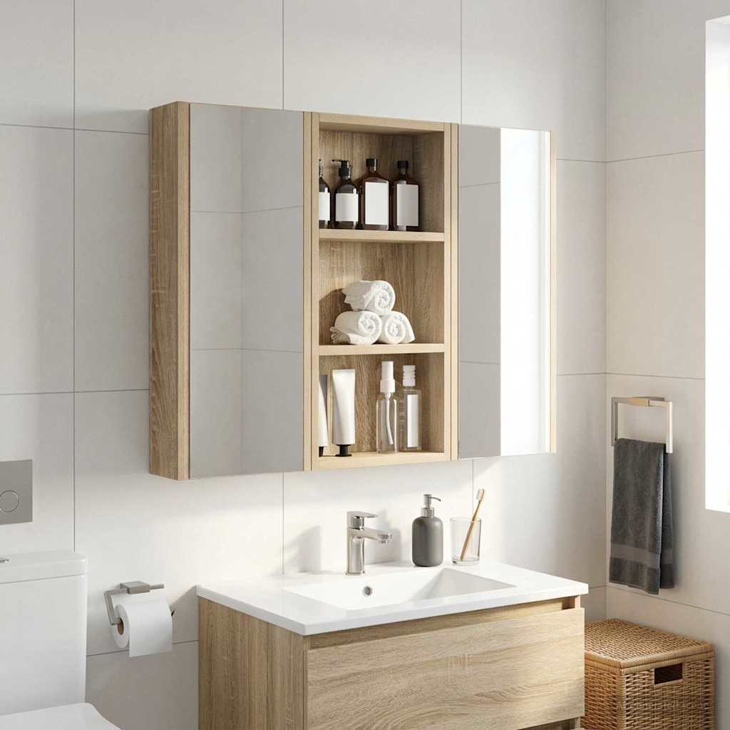 Armadio da bagno a muro Rovere Sonoma 30 x 10 x 60,5 cm | homemem39