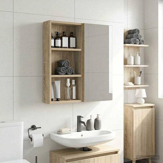 Armadio da bagno a muro Rovere Sonoma 30 x 10 x 60,5 cm | homemem39