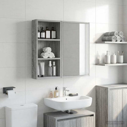 Armadio da bagno a muro Sonoma grigia 30 x 10 x 60,5 cm | homemem39