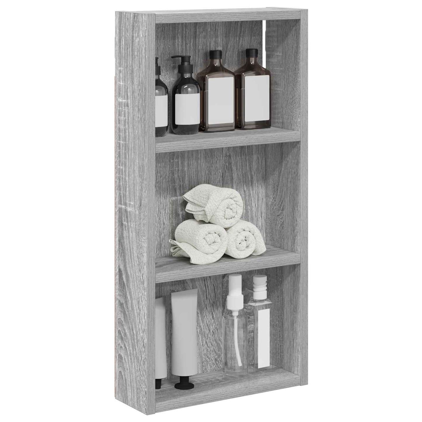 Armadio da bagno a muro Sonoma grigia 30 x 10 x 60,5 cm | homemem39