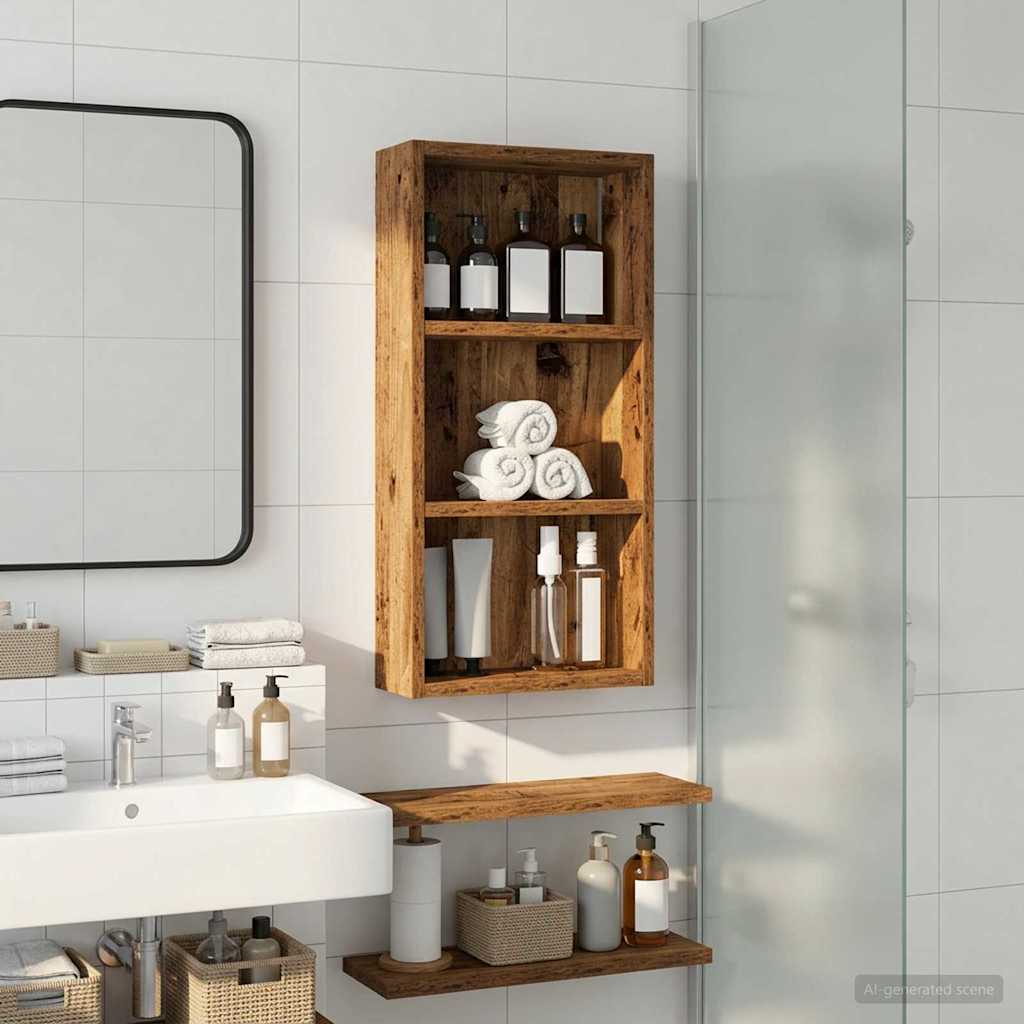 Armadio da bagno a muro Legno vecchio 30 x 10 x 60,5 cm
