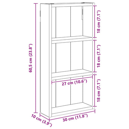 Armadio da bagno a muro Legno vecchio 30 x 10 x 60,5 cm