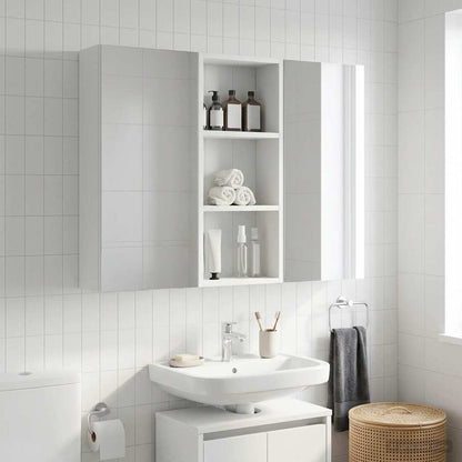 Armadio da bagno a muro con lo scaffale Bianco 30 x 14 x 70 cm | homemem39
