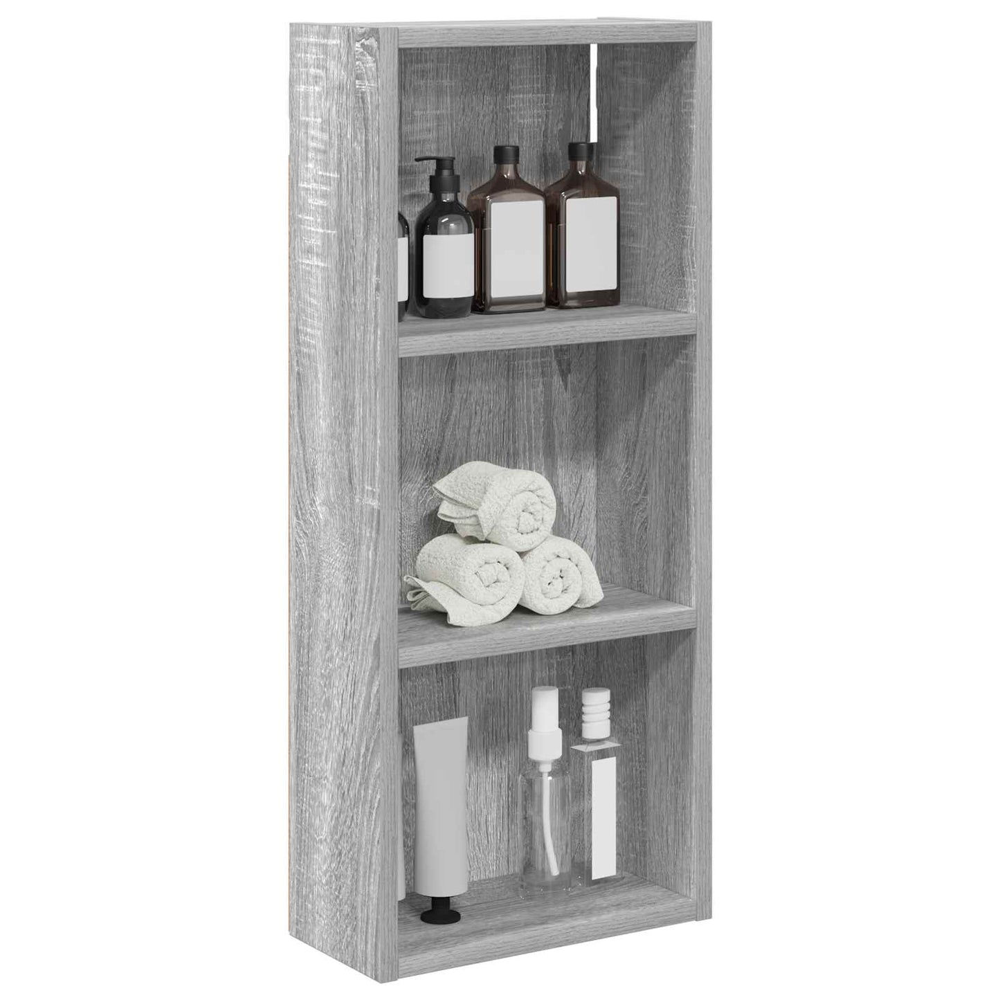 Armadio da bagno a muro Sonoma grigia 30 x 14 x 70 cm