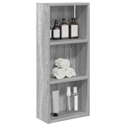 Armadio da bagno a muro Sonoma grigia 30 x 14 x 70 cm