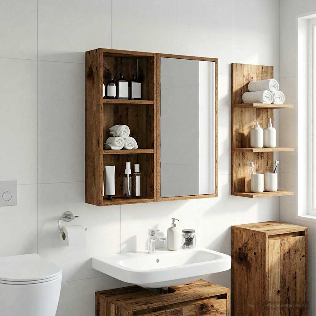 Armadio da bagno a muro Legno vecchio 30 x 14 x 70 cm | homemem39