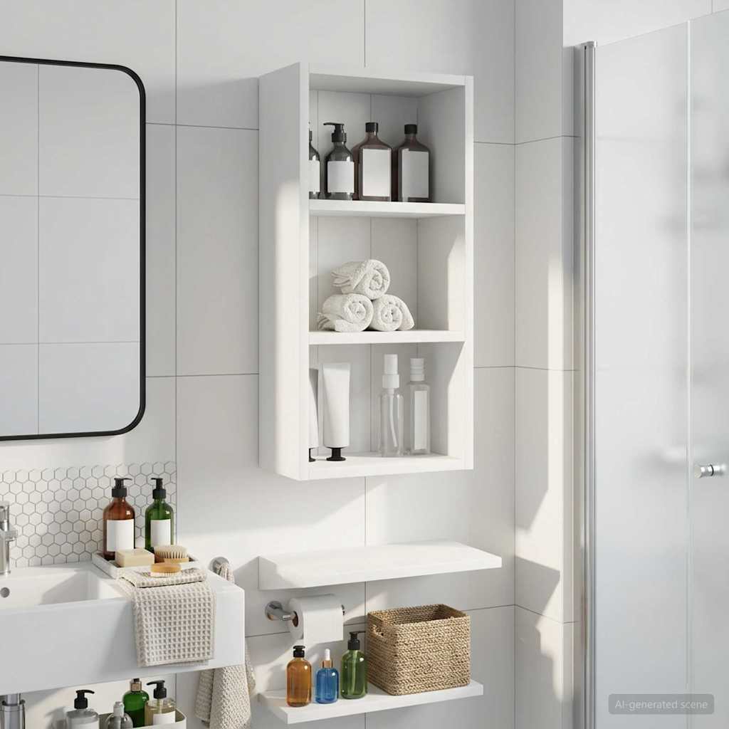 Armadio da bagno a muro Bianco 30 x 16 x 62,5 cm | homemem39