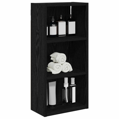 Armadio da bagno a muro Rovere Nero 30 x 16 x 62,5 cm | homemem39