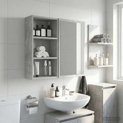 Armadio da bagno a muro Grigio Cemento 30 x 16 x 62,5 cm | homemem39