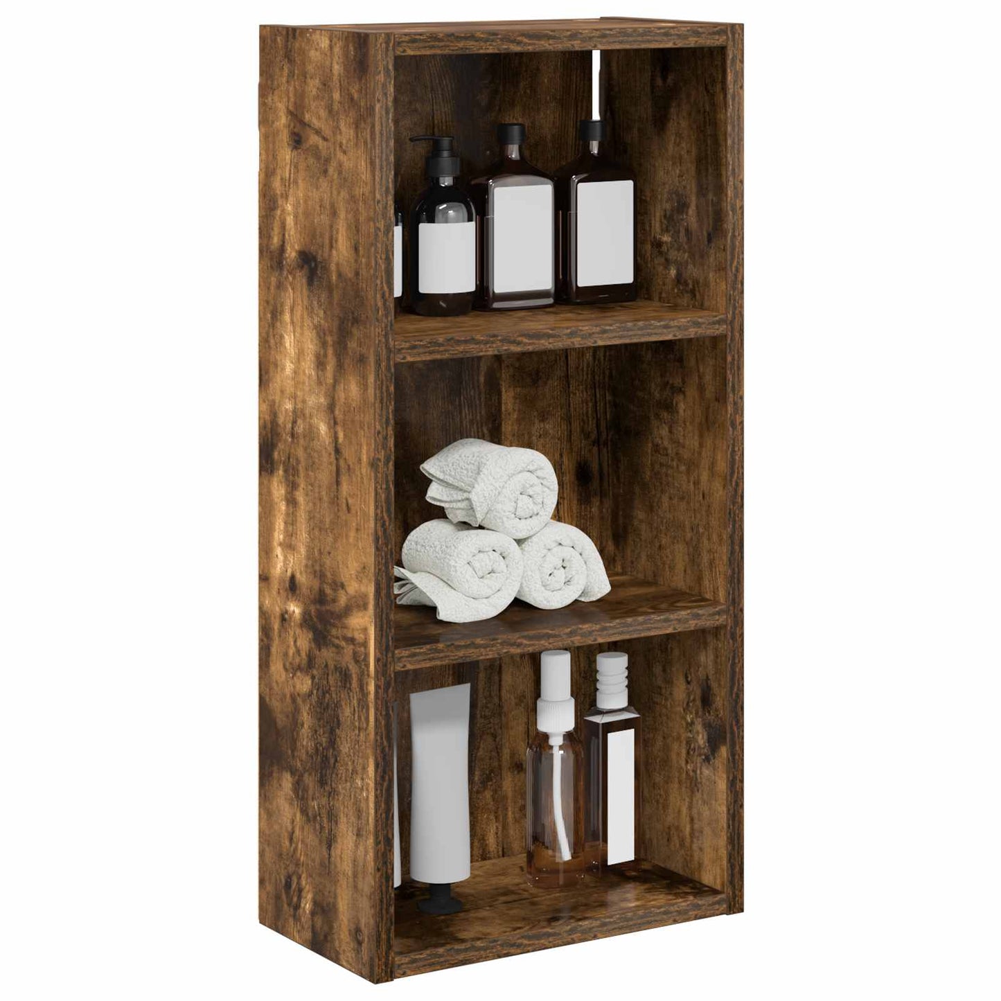 Armadio da bagno a muro Quercia Affumicata 30 x 16 x 62,5 cm