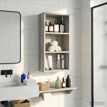 Armadio da bagno a muro Sonoma grigia 30 x 16 x 62,5 cm | homemem39