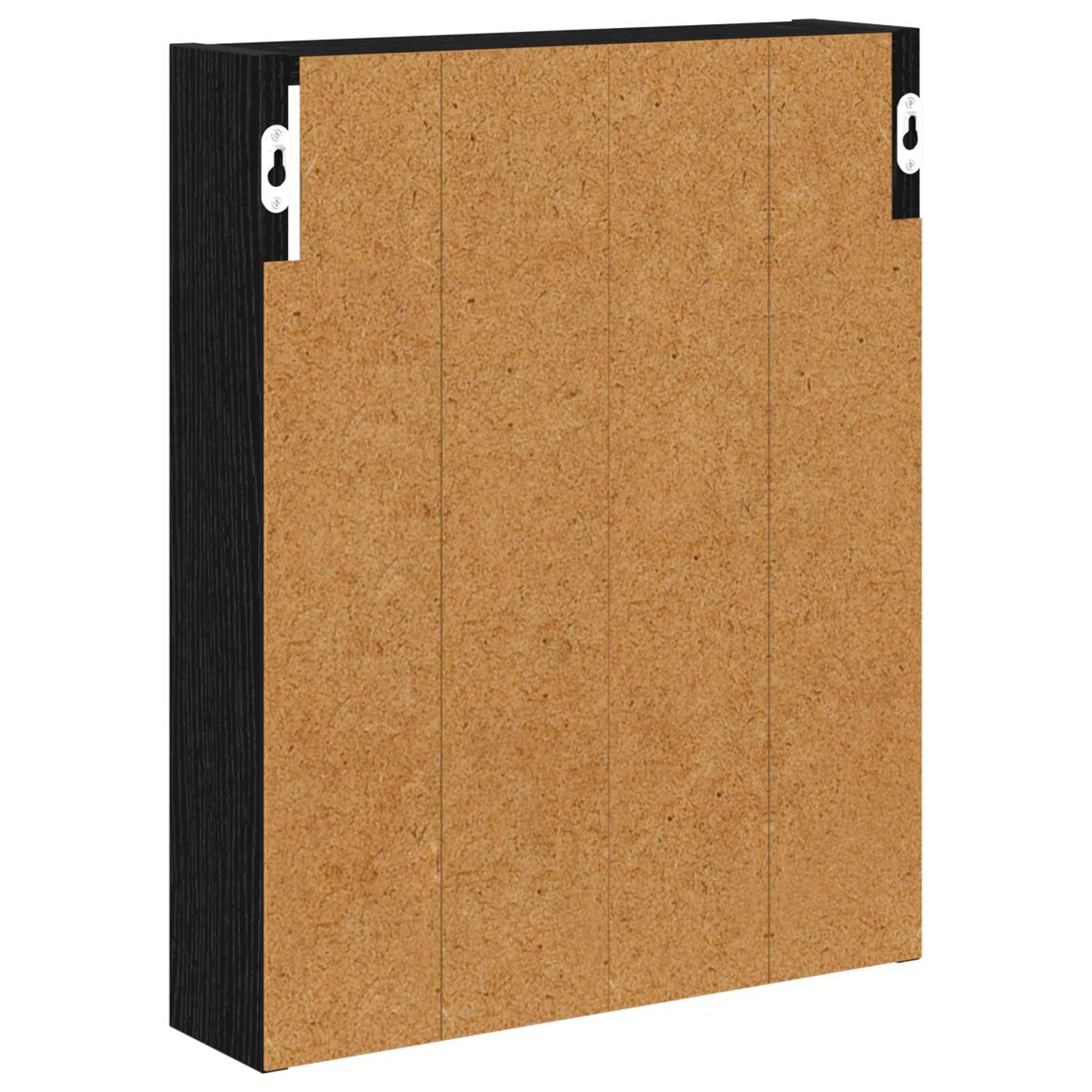Armadio da bagno a muro Rovere Nero 40 x 10 x 50 cm