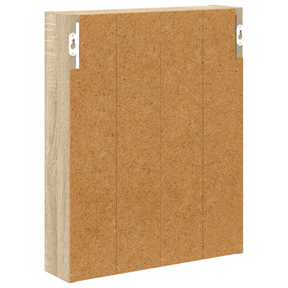 Armadio da bagno a muro Rovere Sonoma 40 x 10 x 50 cm