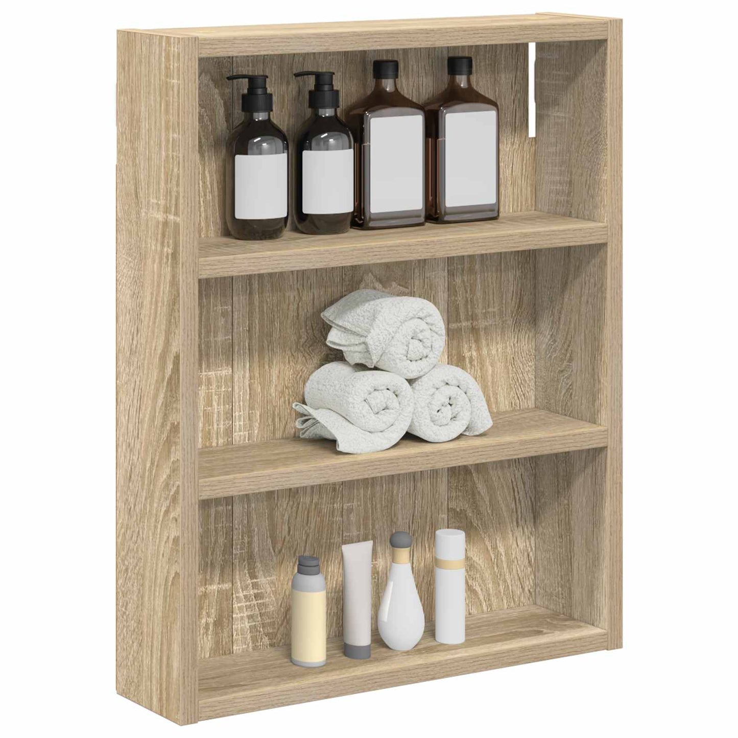 Armadio da bagno a muro Rovere Sonoma 40 x 10 x 50 cm | homemem39