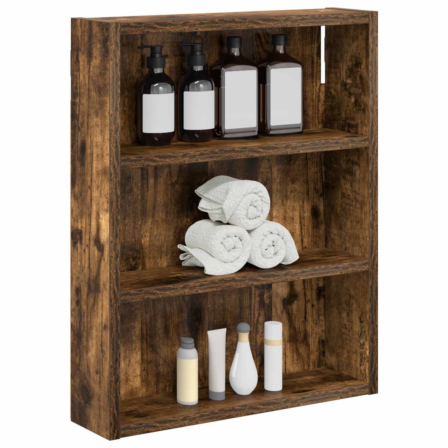 Armadio da bagno a muro Quercia Affumicata 40 x 10 x 50 cm | homemem39