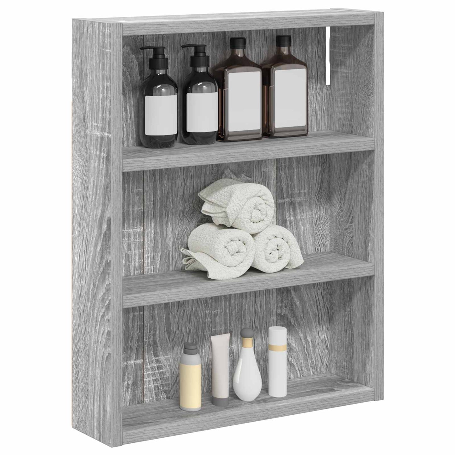 Armadio da bagno a muro Sonoma grigia 40 x 10 x 50 cm | homemem39