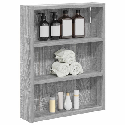 Armadio da bagno a muro Sonoma grigia 40 x 10 x 50 cm | homemem39