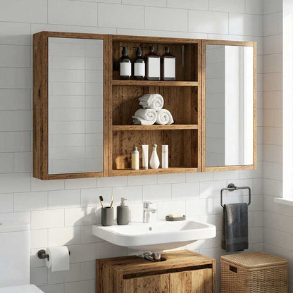 Armadio da bagno a muro Legno vecchio 40 x 10 x 50 cm