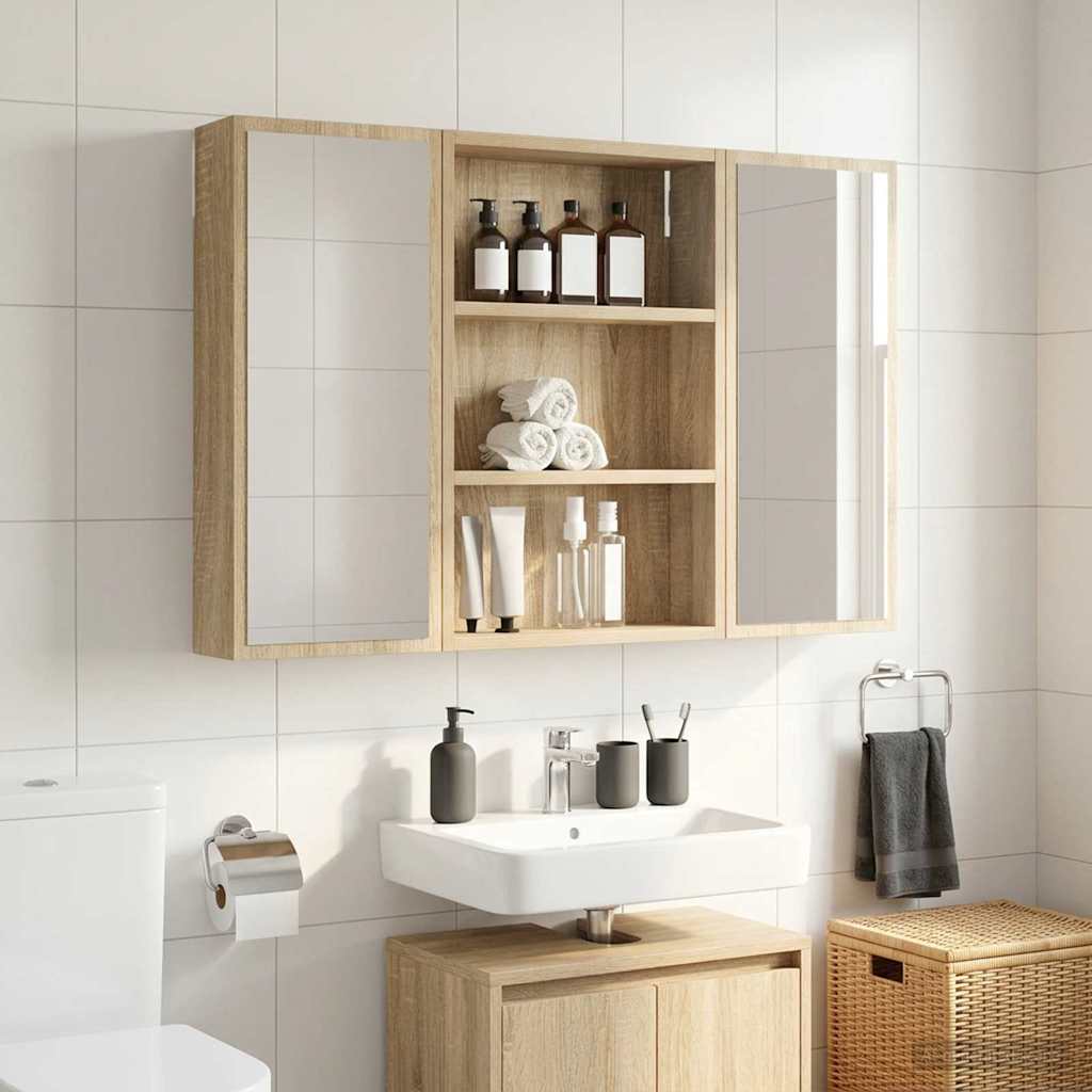 Armadio da bagno a muro Rovere Sonoma 40 x 10 x 60,5 cm | homemem39