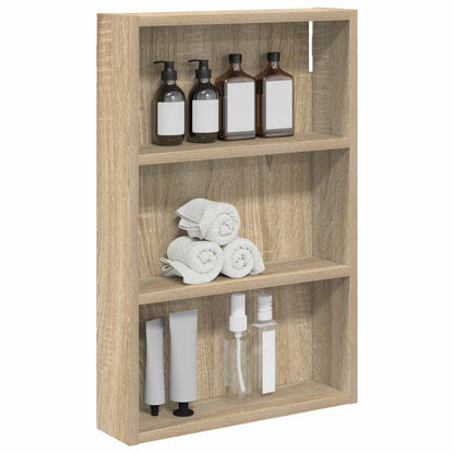 Armadio da bagno a muro Rovere Sonoma 40 x 10 x 60,5 cm