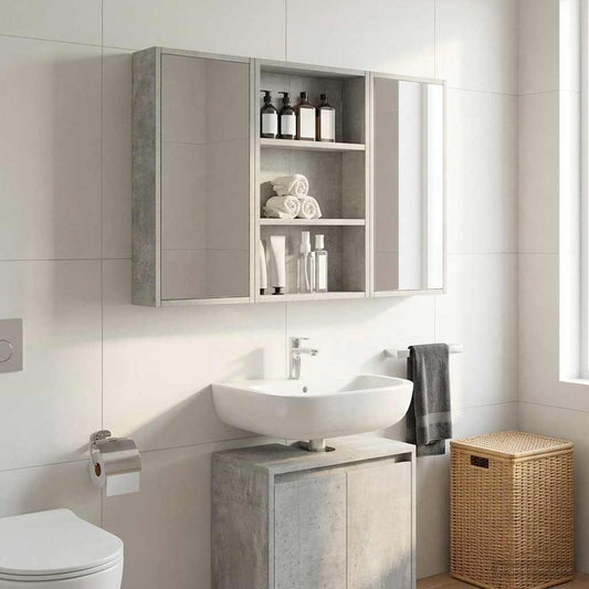 Armadio da bagno a muro Grigio Cemento 40 x 10 x 60,5 cm | homemem39