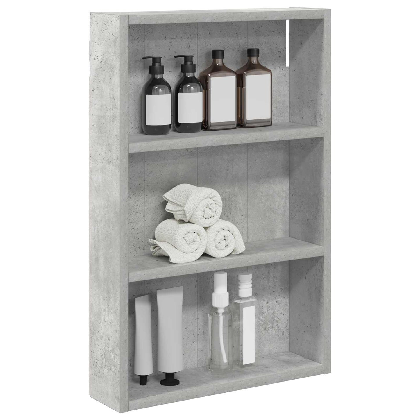Armadio da bagno a muro Grigio Cemento 40 x 10 x 60,5 cm