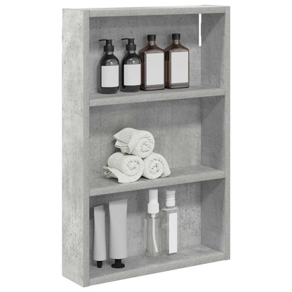 Armadio da bagno a muro Grigio Cemento 40 x 10 x 60,5 cm